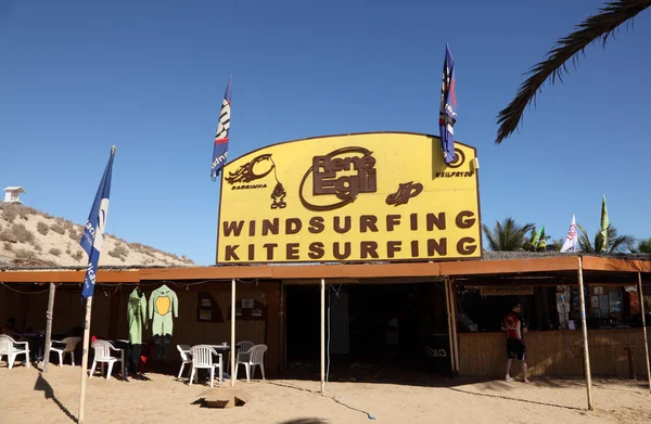 René egli windsurfing center na Kanárské ostrov fuerteventura — Stock fotografie