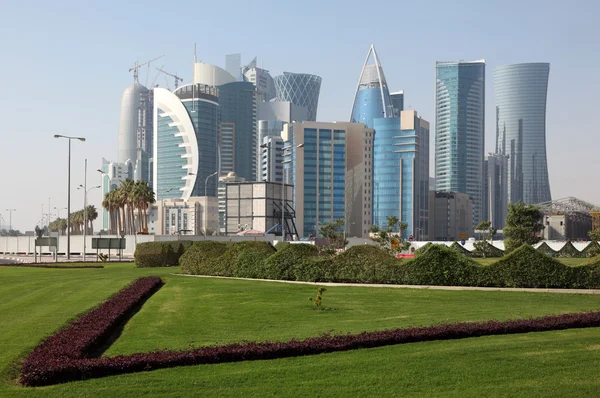 多哈卡塔尔新城区西湾 — 图库照片