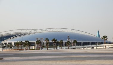 The Aspire Dome and Academy for Sports in Doha, Qatar. clipart