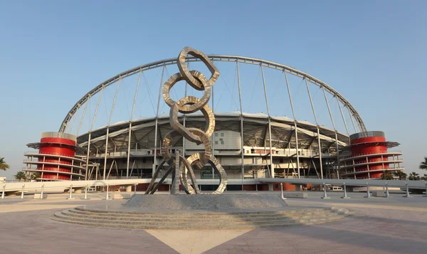 Khalifa mezinárodní stadion v Dauhá, Katar. — Stock fotografie