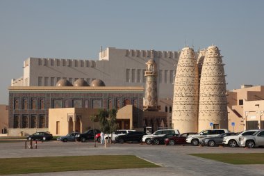 Pigeon towers at Katara Cultural Village in Doha, Qatar. clipart