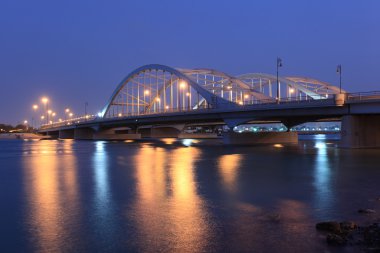 Al Maqtaa bridge in Abu Dhabi clipart