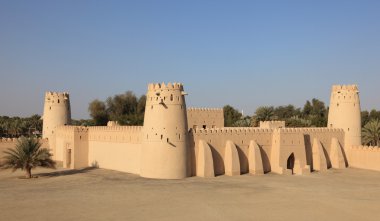 Al Jahili Fort in Al Ain, Emirate of Abu Dhabi clipart