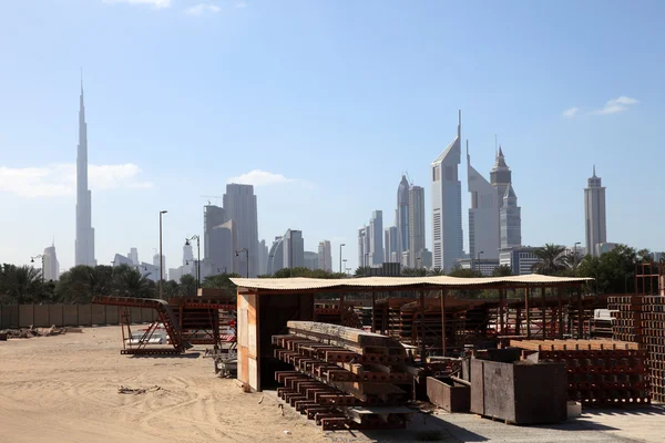 在迪拜城施工现场 — 图库照片