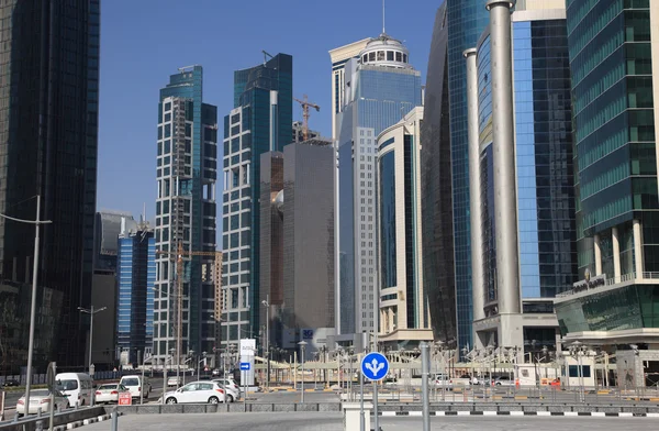 Doha şehir bölge al dafna, Katar. — Stok fotoğraf