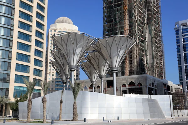 Centrum dzielnicy zachód zatoka w Ad-Dauha, Katar, Bliski Wschód — Zdjęcie stockowe