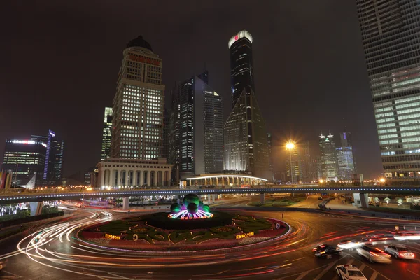 stock image Roundabout at Oriental Pearl Tower in Pudong, Shanghai