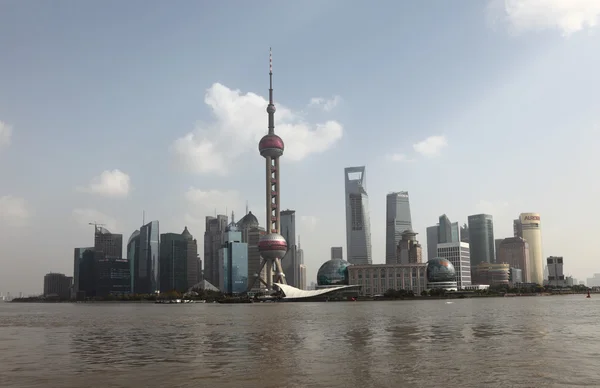 Skyline van pudong, shanghai china — Stockfoto