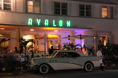 The Avalon Hotel in Miami South Beach Art Deco District, Florida clipart