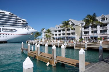 Cruise Ship in Key West, Florida Keys, USA clipart