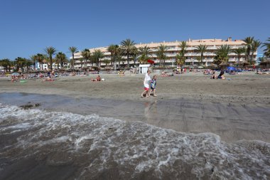 Playa de las Americas beach, Canary Island Tenerife clipart