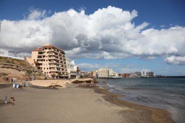 Beach of El Medano, Canary Island Tenerife, Spain clipart