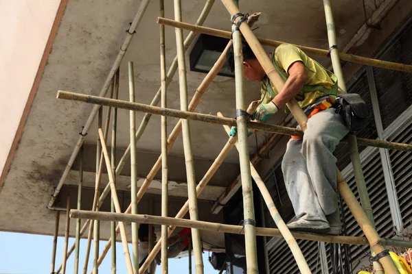 Bamboo scaffolding in Hong Kong — Stock Photo, Image