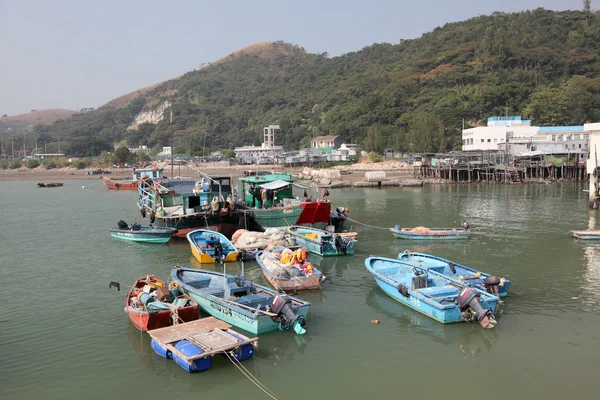 Fiske byn tai o på lantau island i hong kong — Stockfoto