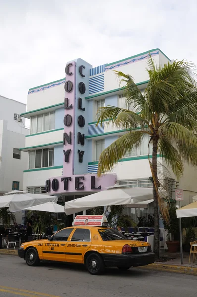 Art deco colony hotel in miami südstrand, florida — Stockfoto