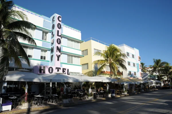 マイアミのアールデコ、コロニー ホテル — ストック写真