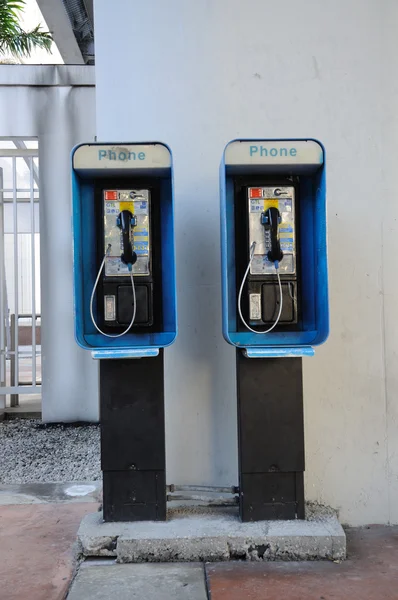Öffentliches Telefon in miami, florida — Stockfoto