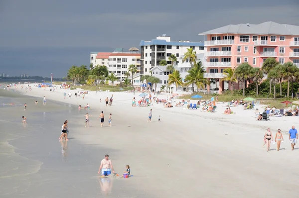Plaża w naples, florida, Stany Zjednoczone Ameryki — Zdjęcie stockowe