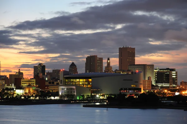 stock image Downtown Miami after sunset, Florida USA