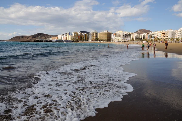 Praia de Las Canteras em Las Palmas de Gran Canaria — Fotografia de Stock