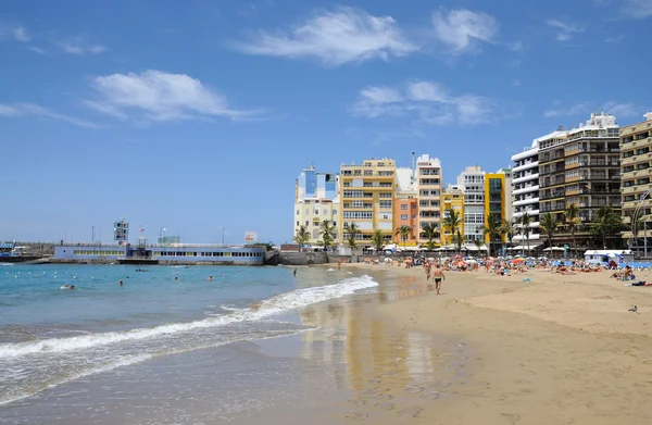 Praia Playa de Las Canteras em Las Palmas de Gran Canaria — Fotografia de Stock
