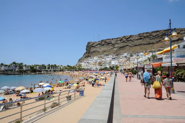Strandpromenaden i puerto de mogan, Gran Canaria Spanien — Stockfoto