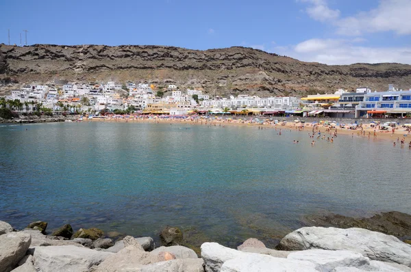 Praia em Puerto de Mogan, Grand Canary Island Espanha — Fotografia de Stock