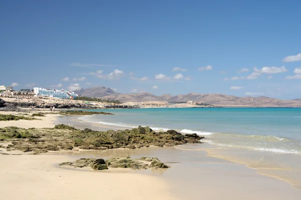 Plaży w costa calma, Kanaryjskie wyspy fuerteventura — Zdjęcie stockowe