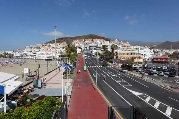 Vista de Los Cristianos, Islas Canarias Tenerife — Foto de Stock