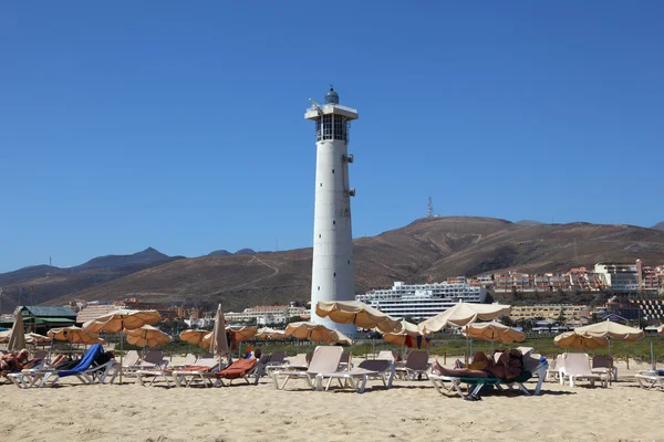 Lighthouse Faro de Jandia, Canary Island Fuerteventura — Stock Photo, Image