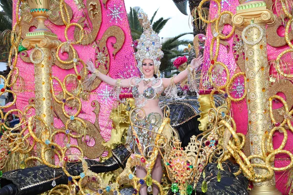 Carnaval de Cruz de Tenerife 2011: A rainha dos carnavais — Fotografia de Stock