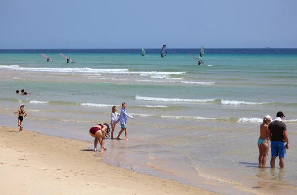 Paisajes de playa en Canarias Fuerteventura — Foto de Stock