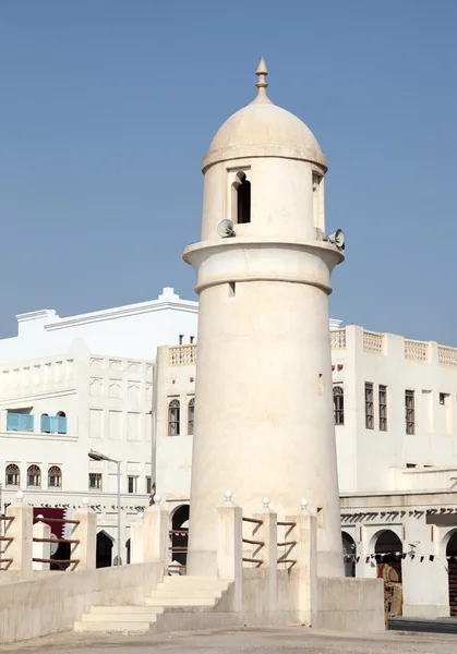 Minaret van de moskee in doha, qatar — Stockfoto