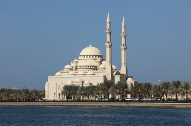 Mosque in Sharjah City, United Arab Emirates clipart