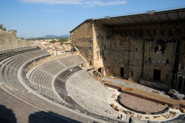 Théâtre antique d'Orange - ancient Roman theater in Orange, southern France clipart