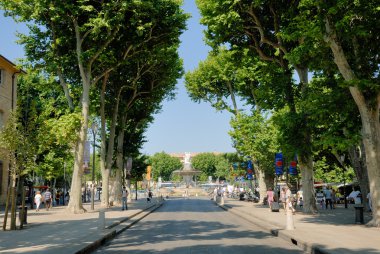 Street in Aix-en-Provence, southern France clipart