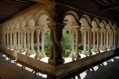 Cathedral Cloister in Aix-en-Provence, southern France clipart