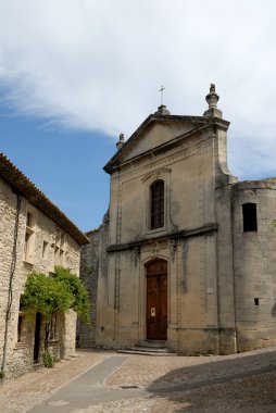 Church in Vaison-la-Romaine, south France clipart