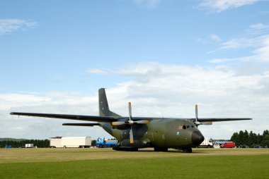 German military transport aircraft Transall C-160 clipart