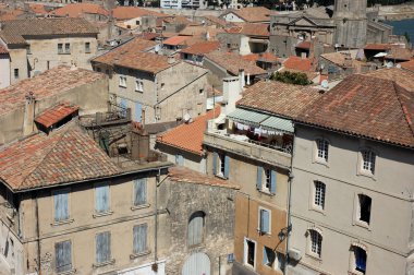 View over the houses in Arles, southern France clipart