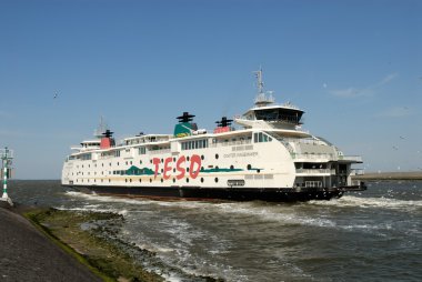 Ferry to Texel, the Netherlands clipart