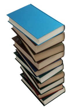 Stack of books isolated on white clipart