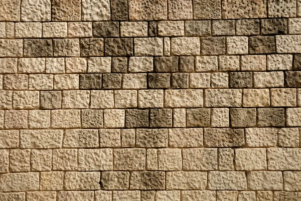 Parede de pedra em Barcelona, Espanha — Fotografia de Stock