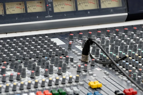 Music mixing board — Stock Photo, Image