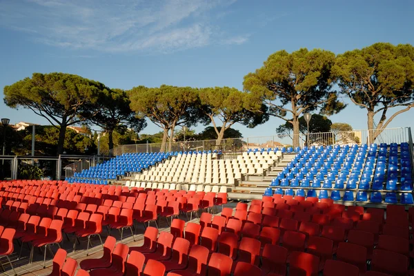 Open air cinema in Saint Maxime, France — Stock Photo, Image