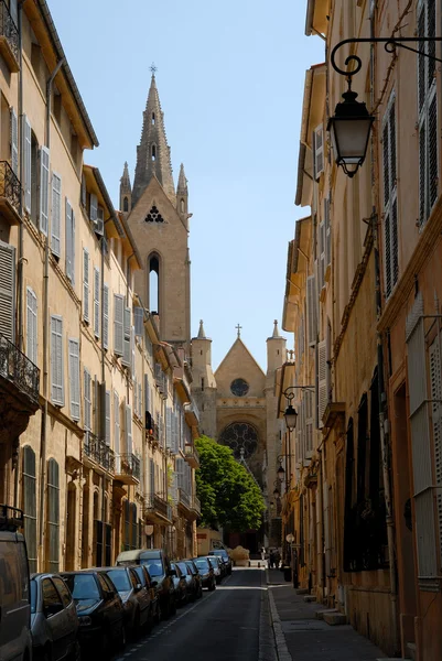 Calle en Aix-en-Provence, sur de Francia —  Fotos de Stock