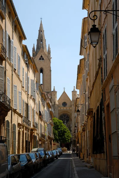 stock image Street in Aix-en-Provence, southern France