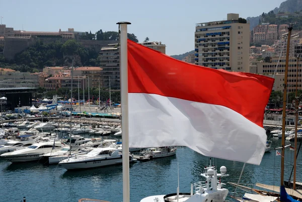 Bandera nacional del Principado de Mónaco —  Fotos de Stock