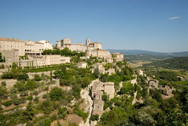 Vista da cidade medieval Gordes, sul da França — Fotografia de Stock