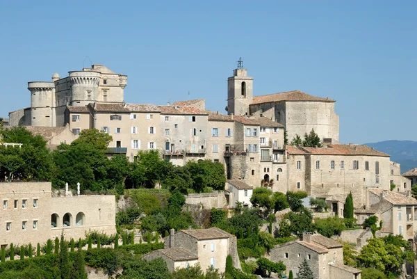Uitzicht op de middeleeuwse stad gordes, Roussillon — Stockfoto